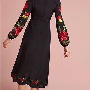 Seen Worn Kept embroidered midi dress.  Sold through Anthropologie.